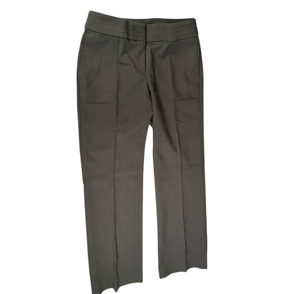 Loft Chino Pants Olive Green No Size Great Condition Pockets Thick Waist Band - Picture 5 of 11